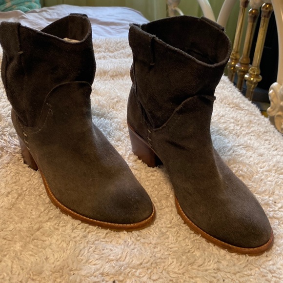 {Anthro} Dolce Vita “Graham” Slouchy Suede Bootie - Picture 2 of 13